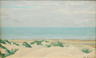 null Philippe ROUART (1904-1993)

Les dunes en bord de mer

Huile sur panneau. 

Signée...