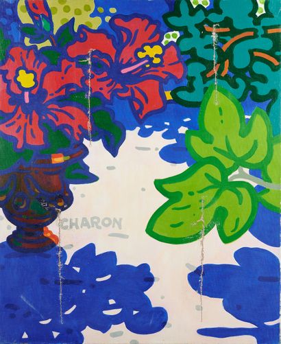 Guy CHARON (1927-2021) 
Fleurs au jardin...