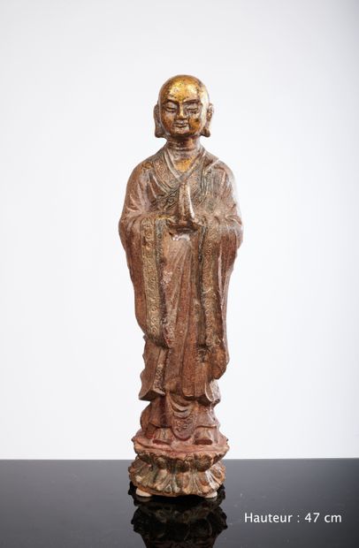 null Lot de huit objets de décoration sur le thème de l'Asie comprenant : Bouddha,...