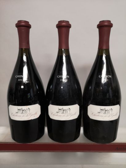 3 bouteilles CHINON - Château de La GRILLE...