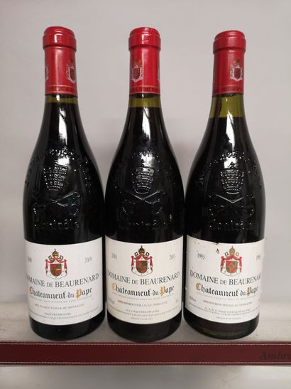 null 3 bouteilles CHATEAUNEUF DU PAPE - Domaine de BEAURENARD 

1 de 1993, 2003 et...