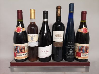 null 6 bouteilles VINS DIVERS DE FRANCE 

2 GIGONDAS - Mas des Collines 1999 et 2000

1...