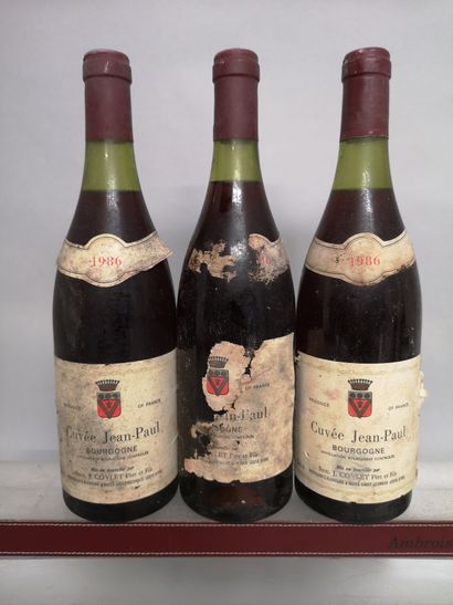 null 3 bouteilles BOURGOGNE "Cuvée Jean Paul" - Succ. J. COVLET 1986 

Etiquettes...