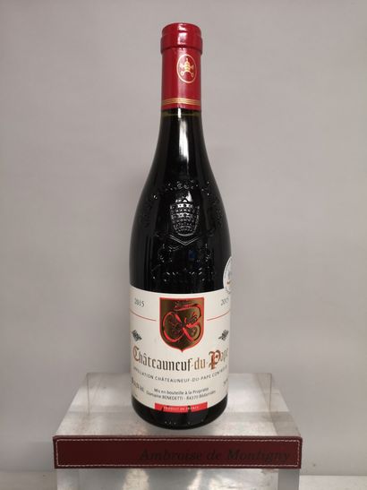 null 1 bouteille CHATEAUNEUF DU PAPE - Domaine BENEDETTI 2015