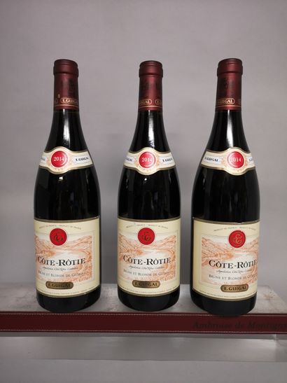 null 3 bouteilles CÔTE RÔTIE "Brune et blonde" - GUIGAL 2014 

Etiquettes légèrement...