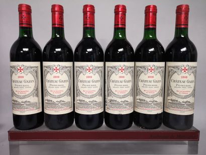null 6 bouteilles Château GAZIN - Pomerol 1989

Etiquettes légèrement griffées. 3...