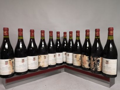null 12 bouteilles SANTENAY "Grand Clos Rousseau" - SAVOUR Club 1988 

Etiquettes...