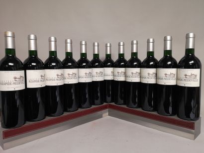 null 12 bouteilles Château RESPIDE-MELVILLE - Graves 2009 

3 étiquettes légèrement...