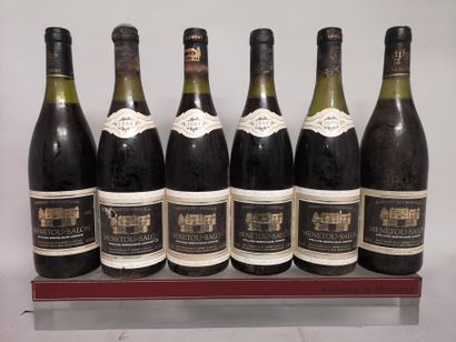 null 6 bouteilles MENETOU SALON ROUGE "Domaine de Chatenoy" - B. CLEMENT EN L'ETAT...