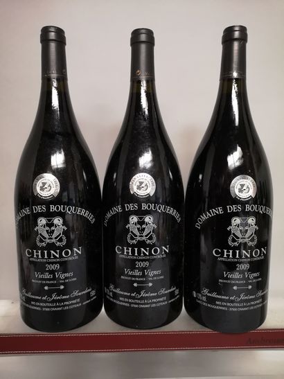 null 3 magnums magnums CHINON "Vieilles Vignes" Domaine des BOUQUERRIES 2009