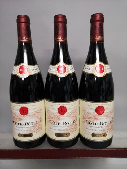 null 3 bouteilles CÔTE RÔTIE "Brune et blonde" - GUIGAL 2011