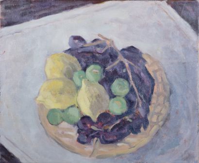 null * Déborah HANSON-MURPHY (1931-2018) 

Fruits et légumes 

Huit toiles 

33 x...