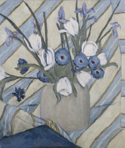null * Déborah HANSON-MURPHY (1931-2018) 

Fleurs 

Trois toiles, l'une est signée...