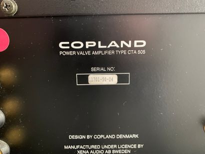 null COPLAND

Bloc stéréo à tubes

Modèle : Valve power amplifier CTA 505

n° de...