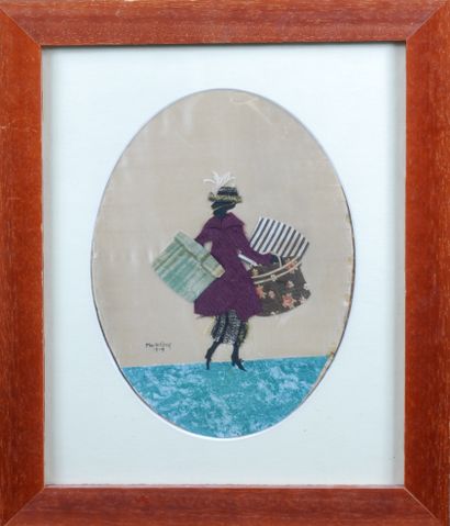 null Marte GRAF

L'acheteuse de mode

Collage tissus sur soie, signé et daté 1919...