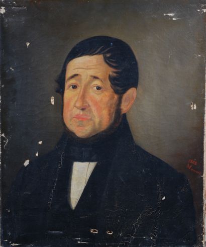 null François MONNET (1822-1879) 

Portrait d'homme

Huile sur toile signée et datée...