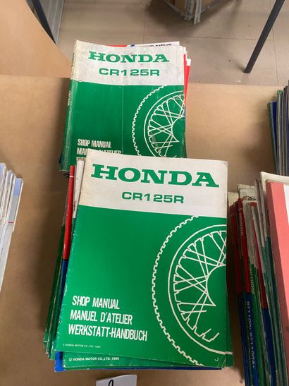 65 manuels atelier HONDA CROSS CR XR ancien...