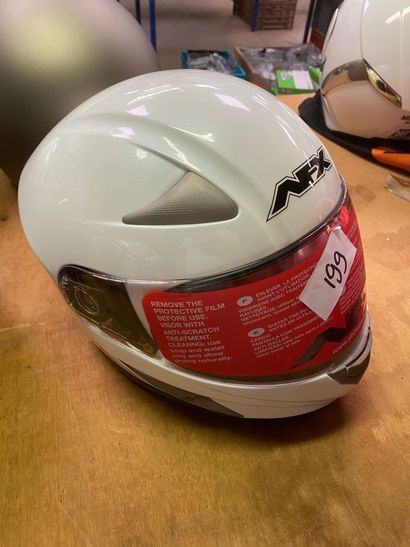 null Casque jet blanc FAX taille M