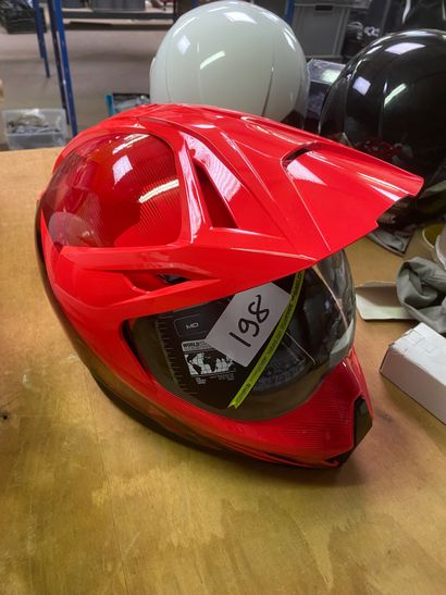 null Casque ICON variant rouge taille M