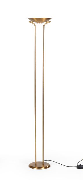 Halogène en laiton doré 
Haut. 179 cm
