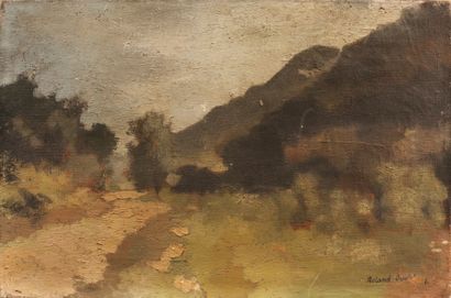 Roland OUDOT (1897-1981) 
Paysage de montagne...