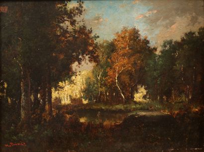 null Pierre Narcisse Diaz de la Peña (1807-1876) 

Pond and Glade in the Forest,...