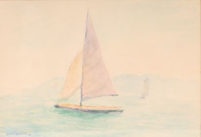 null André BARBIER (1883-1970)

Sailboats at sea

Pair of watercolors on paper signed...