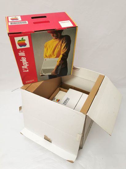 null APPLE IIC computer with keyboard, mouse and accessories, in their original ...