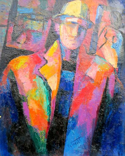 null Fred PETEREIT (1923-1975)

Portrait de femme, d'homme au chapeau et femme au...
