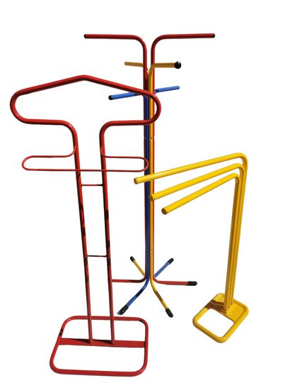null Set of three metal coat racks

A multicolored metal coat rack with six branches,...