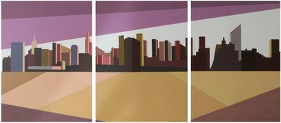 null Franco COSTA (1934-2015) 

Set of triptych serigraphs, circa 1979

Light of...