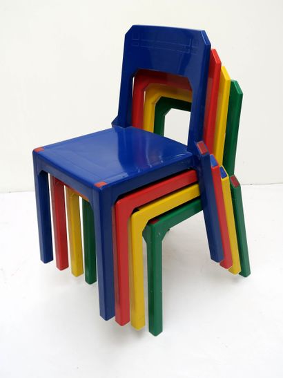null Henry MASSONET (1922-2005), Editions STAMP

Quatre chaises, modèle Altaïr, en...