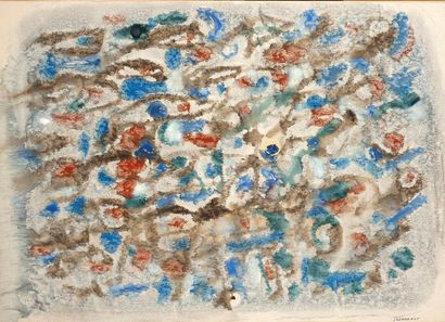 null Jacques GERMAIN (1915-2001)

Blue green red abstraction, 1965

Mixed media on...