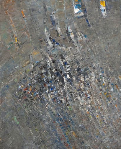 null Jacques GERMAIN (1915-2001)

Abstraction fond noir,1963

Huile sur toile, signée...