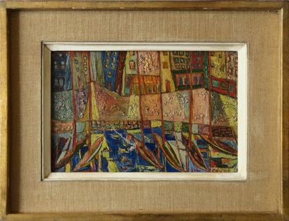 null Jean CORTOT (1928-2019)

Le port de Cassis, 1947

Huile sur toile, signée et...