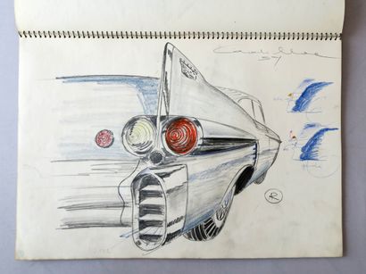 null Notebook of the 1957 Paris Motor Show

Twenty-one drawings, each sheet signed...