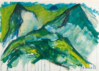 null 
Bernd ZIMMER (Né en 1948) 




La Montagne Verte, 1983 




Acrylique, gouache...