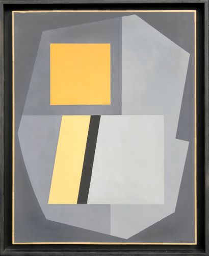 null Roger-François THEPOT (1925 - 2003)

Square Abstraction, 1958

Oil on paper...