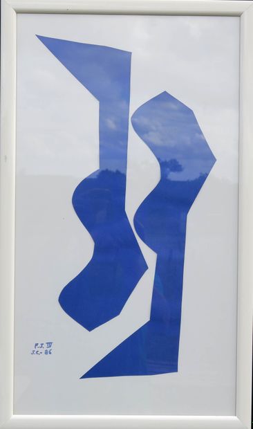 null Joseph CHACRON (1936-2010)

Compositions en bleu sur fond blanc, 1986

Collage...