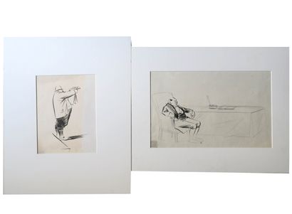 null Jean-Louis FORAIN (1852-1931)

Les notables 

Deux dessins à l'encre

H. 25...