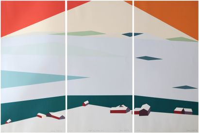 null Franco COSTA (1934-2015) 

Set of triptych serigraphs, circa 1979

Light of...