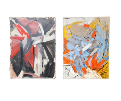 null Heide LINDECKE (née en 1940)

Abstraction lyrique, 1964

Deux huiles sur toile,...