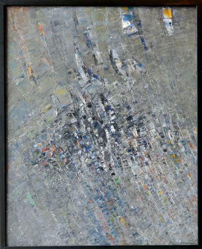 null Jacques GERMAIN (1915-2001)

Abstraction fond noir,1963

Huile sur toile, signée...