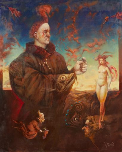 null Vicente ARNAS LOZANO (Born in 1949)
The temptation
Oil on canvas signed lower...