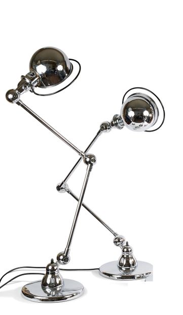 null Jean-Louis DOMECQ for JIELDE
Pair of desk lamps model D6440 with two arms in...