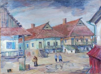 null Matvei Iliytsch DRAK (1887-1963)

Ghetto juif de Vinnytsia (Ukraine) 1948 

Huile...