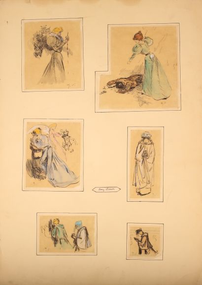 null Henry SOMM (1844 - 1907)

Etudes pour Madame Caillaud 

Encre et aquarelle sur...