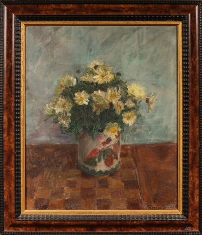 null Pierre SICARD (1900-1981)

Vase de fleurs sur un entablement

Huile sur toile

Signée...