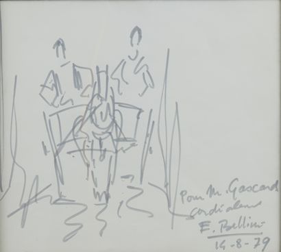 null Emmanuel BELLINI (1904-1989)

Etude de deux personnages sur une carriole tirée...