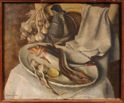null Pierre BOMPARD (1890-1962)

Nature morte aux poissons

Huile sur toile 

Signée...